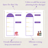 Friends walk undated Planner