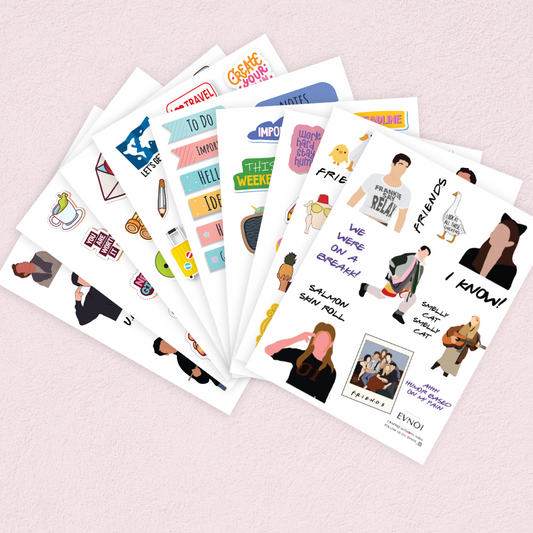 Set of 9 sticker sheets